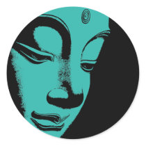 Buddha Round Stickers