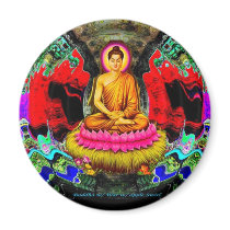 Buddha Swirl - Magnet by JLegry Buddha Swirl - Magnet