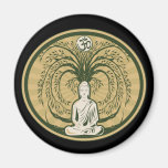 Buddha Under the Bodhi Tree Fridge Magnets