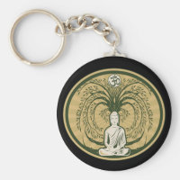 Buddha Under the Bodhi Tree Key Chain