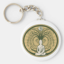 Buddha Under the Bodhi Tree Key Chains