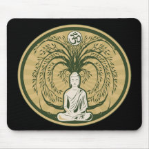 Buddha Under the Bodhi Tree Mousepads