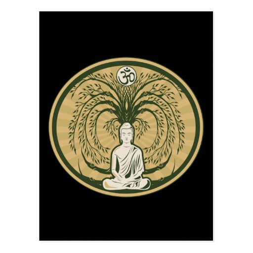 Buddha Under the Bodhi Tree Post Card