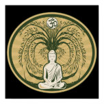 Buddha Under the Bodhi Tree Poster