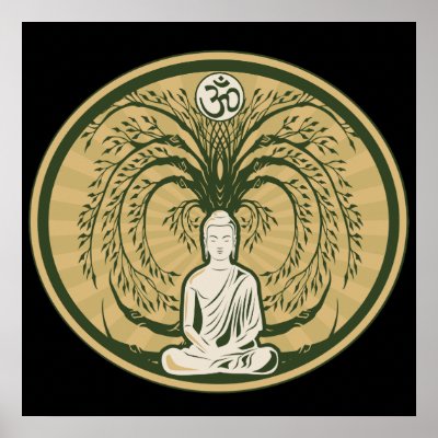 Buddha Under the Bodhi Tree Poster