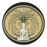 Buddha Under the Bodhi Tree Sticker
