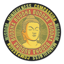 Buddha Wisdom stickers by BuddhaGifts Buddha Wisdom stickers