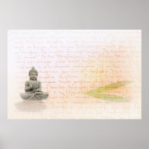 Buddha with Bamboo Poster
