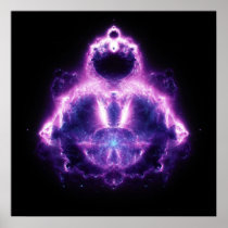 Buddhabrot Mandelbrot Set Gautama Buddha Posters