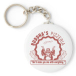 Buddha's Pizzeria Key Chains
