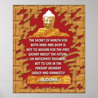buddha's secret of health print