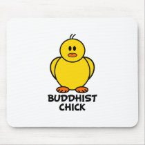 Buddhist Chick mousepads