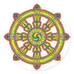Buddhist Dharma Chakra Sticker