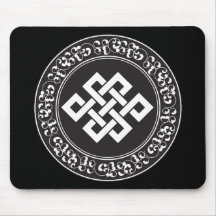 Buddhist Endless Knot Mouse Pads