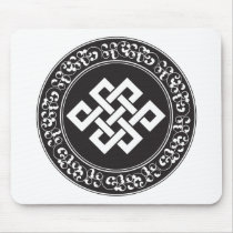 Buddhist Endless Knot Mouse Pads
