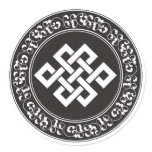 Buddhist Endless Knot Round Sticker