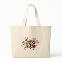 Buddhist Floral Om bags