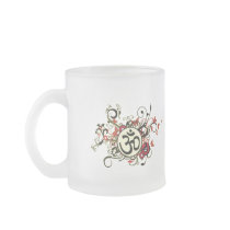 Buddhist Floral Om Coffee Mugs