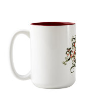 Buddhist Floral Om mugs by BuddhaGifts Buddhist Floral Om mugs