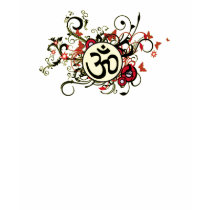Buddhist Floral Om t-shirts