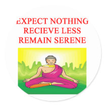 buddhist meditation new age design stickers