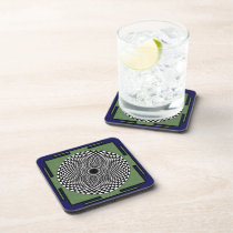 Buddhist Meditation wheel Drink Coaster