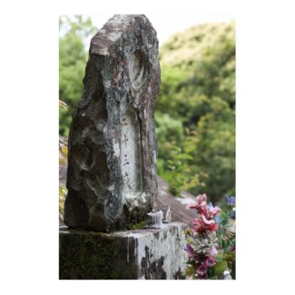 Buddhist Memorial Stone print