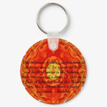 Buddhist Quote with vibrant spiritual design keychains by spiritcircle Buddhist Quote with vibrant spiritual design keychains