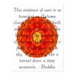 Buddhist Quote with vibrant spiritual design Post Card