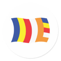 Buddhist Religion Flag Sticker by livingflags Buddhist Religion Flag Sticker