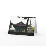 Buddhist  Temple Daegu, South Korea Card