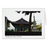 Buddhist  Temple Daegu, South Korea Greeting Cards