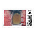 Buddhist Temple Door Postage Stamp by james_orear2 Buddhist Temple Door Postage Stamp