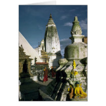 Buddhist Temple in Kathmandu, Nepal Card