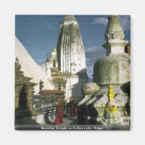 Buddhist Temple in Kathmandu, Nepal magnets