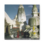 Buddhist Temple in Kathmandu, Nepal Fridge Magnet