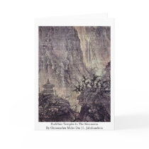 Buddhist Temples In The Mountains Greeting Card