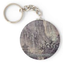 Buddhist Temples In The Mountains Keychain
