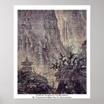Buddhist Temples In The Mountains Poster
