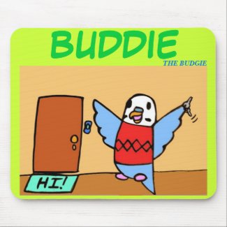 Buddie Goes Home mousepad