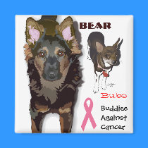 Buddies Against Cancer magnets