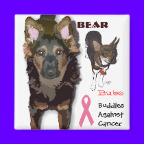 Buddies Against Cancer magnets by dlnewsom61 Buddies Against Cancer magnets