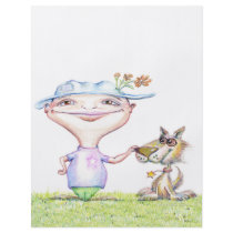 Buddies Flyer 45" x 5" - vertical format