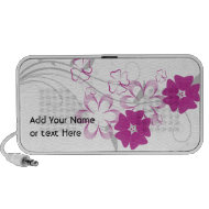 Budding Romance in Fuschia Doodle Speaker doodle