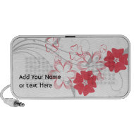 Budding Romance in Honeysuckle Pink Doodle Speaker doodle