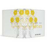 Budding Romance in Yellow Wedding Planner binders