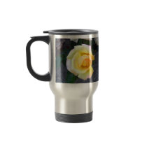 Budding Yellow Rose Travel Mugs