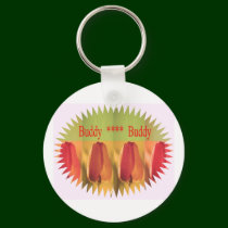 Buddy Buddy: Flower Buds keychains by doonagiri Buddy Buddy: Flower Buds keychains