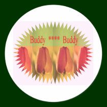 Buddy Buddy: Flower Buds stickers by doonagiri Buddy Buddy: Flower Buds stickers