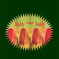 Buddy Buddy: Flower Buds t-shirts by doonagiri Buddy Buddy: Flower Buds t-shirts